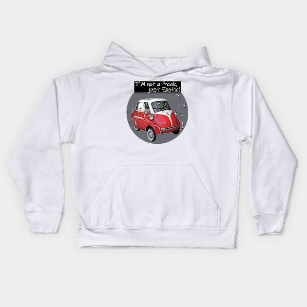 BUBBLE CAR EXOTIC VINTAGE Kids Hoodie by VICDR